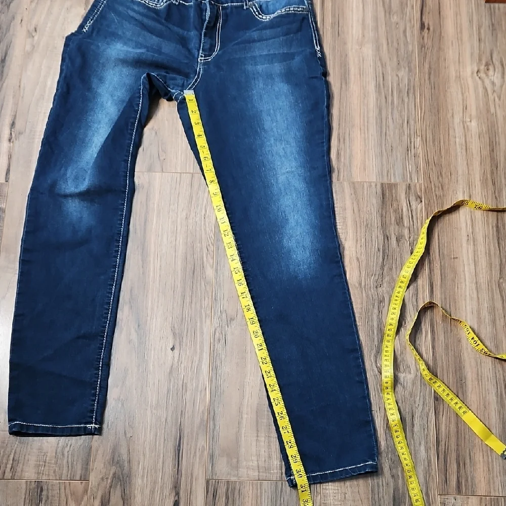 Maurices Women's High Rise Jeggings Denim Jeans Large - Picture 7 of 9